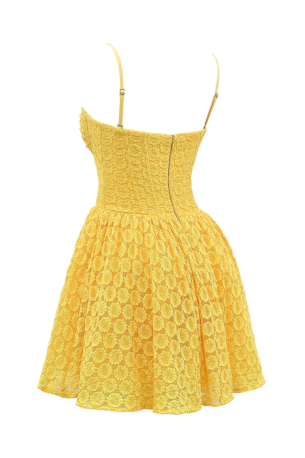 apricot lace corset mini dress