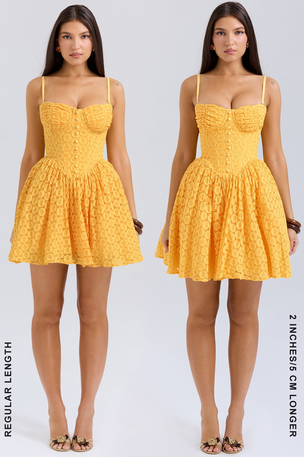 apricot lace corset mini dress