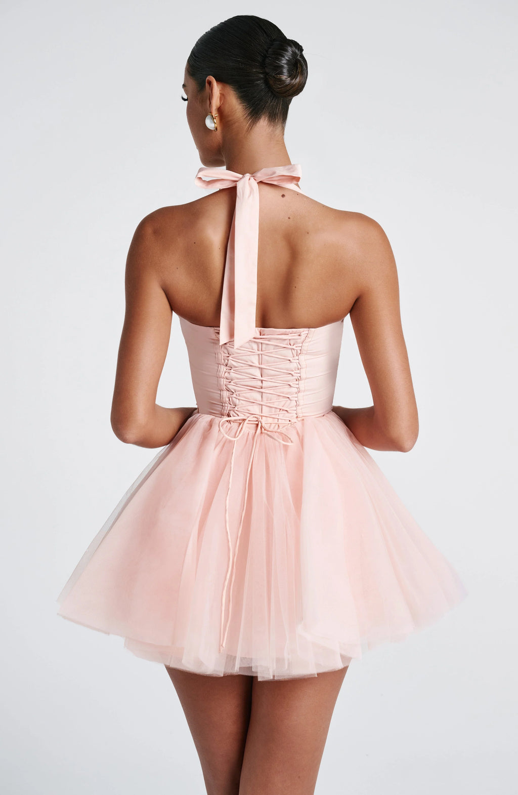 Keely Mini Dress - Soft Peach