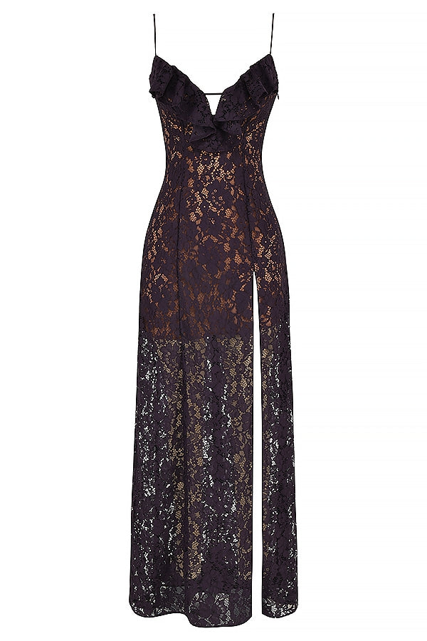 night shade lace maxi dress